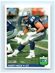 Andy Heck #391 Football Cards 1992 Fleer Prices