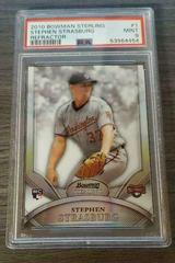 Stephen Strasburg [Refractor] #1 Baseball Cards 2010 Bowman Sterling Prices
