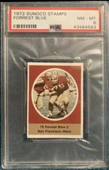 Forrest Blue Football Cards 1972 Sunoco Stamps Prices