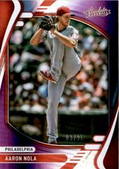 Aaron Nola [Spectrum Purple] #55 Baseball Cards 2022 Panini Absolute Prices