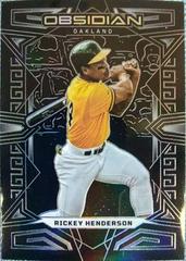 Rickey Henderson #31 Baseball Cards 2023 Panini Chronicles Obsidian Prices