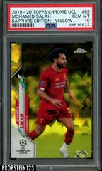 Mohamed Salah [Yellow] #69 Soccer Cards 2019 Topps Chrome UEFA Champions League Sapphire Prices