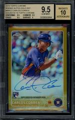 Carlos Correa [Gold Refractor] Baseball Cards 2015 Topps Chrome Prices