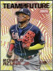 Ronald Acuna Jr. [Red] #TOF-15 Baseball Cards 2022 Stadium Club Team of the Future Prices