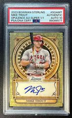 Mike Trout [Superfractor] #SOA-MT Baseball Cards 2023 Bowman Sterling Opulence Autographs Prices