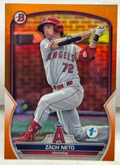 Zach Neto [Orange] Baseball Cards 2023 Bowman 1st Edition Prices