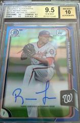 Reynaldo Lopez [Blue Refractor] Baseball Cards 2015 Bowman Chrome Autograph Prospect Prices