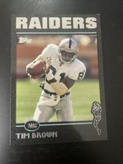 Tim Brown [Black] #3 Football Cards 2004 Topps Prices
