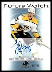 Juuso Parssinen #RFWA-PA Hockey Cards 2022 SP Authentic 2012-13 Retro Future Watch Autographs Prices