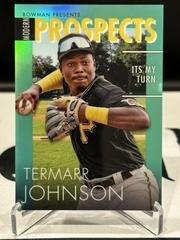 Termarr Johnson [Aqua] Baseball Cards 2023 Bowman Modern Prospects Prices
