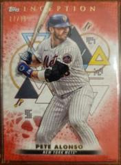 Pete Alonso [Red] #6 Baseball Cards 2022 Topps Inception Prices