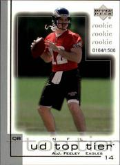 A.J. Feeley Football Cards 2001 Upper Deck Top Tier Prices