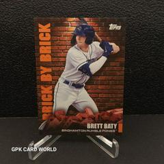 Brett Baty [Orange] #BB-15 Baseball Cards 2022 Topps Pro Debut Brick by Brick Prices