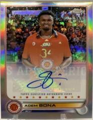 Adem Bona [Orange Basketball] #CA-ABO Basketball Cards 2022 Topps Chrome McDonald's All-American Autographs Prices