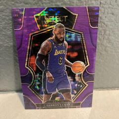 LeBron James [Neon Purple Pulsar] #126 Basketball Cards 2022 Panini Select Prices