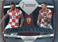 Ivan Perisic, Marcelo Brozovic Soccer Cards 2022 Panini Prizm World Cup Connections Prices