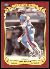 Tim Raines #92 Baseball Cards 1986 Fleer Star Stickers Prices