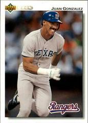 Juan Gonzalez [Gold Hologram] #243 Baseball Cards 1992 Upper Deck Prices