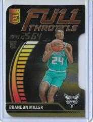 Brandon Miller [Orange Die-Cut] #5 Basketball Cards 2023 Donruss Elite Full Throttle Prices