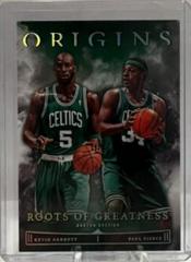 Paul Pierce, Kevin Garnett #25 Basketball Cards 2022 Panini Origins Roots Of Greatness Prices