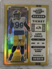 Aaron Donald [Gold] #29 Football Cards 2022 Panini Contenders Optic Prices