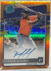 Yordan Alvarez [Orange] #RRS-YA Baseball Cards 2020 Panini Donruss Optic Rated Rookies Signatures Prices