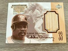 Eddie Murray Baseball Cards 1999 Upper Deck Piece of History 500 HR Club Prices