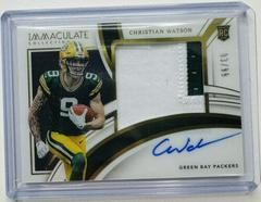 Christian Watson [Patch Autograph] #112 Football Cards 2022 Panini Immaculate Collection Prices