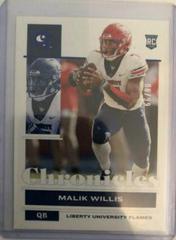 Malik Willis [Blue] #12 Football Cards 2022 Panini Chronicles Draft Picks Prices