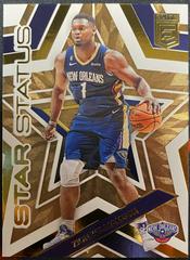 Zion Williamson [Gold] Basketball Cards 2022 Panini Donruss Elite Star Status Prices