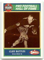 Cliff Battles #63 Football Cards 1990 Swell Greats Prices