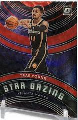 Trae Young [Red Wave] #3 Basketball Cards 2022 Panini Donruss Optic Star Gazing Prices