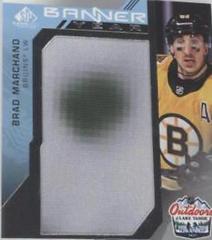 Brad Marchand Hockey Cards 2021 SP Game Used NHL Lake Tahoe Games Banner Year Relics Prices