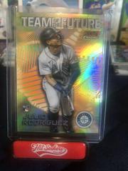 Julio Rodriguez [Orange] Baseball Cards 2022 Stadium Club Chrome Team of the Future Prices
