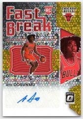 Ayo Dosunmu [Gold] #FB-ADM Basketball Cards 2021 Panini Donruss Optic Fast Break Signatures Prices