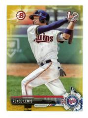 Royce Lewis [Batting Gold] #BD1 Baseball Cards 2017 Bowman Draft Prices