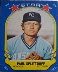 Paul Splittorff Baseball Cards 1981 Fleer Star Stickers Prices