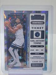 Karl Anthony Towns [Semifinal] #20 Basketball Cards 2022 Panini Contenders Prices