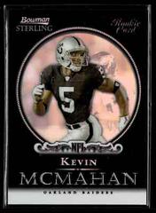 Kevin McMahan [Black Refractor] #9 Football Cards 2006 Bowman Sterling Prices
