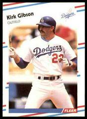 Kirk Gibson #U-93 Baseball Cards 1988 Fleer Update Prices