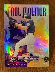 Paul Molitor [Purple] #28 Baseball Cards 1998 Donruss Crusade Prices