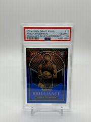 Ausar Thompson [Blue Shimmer] #12 Basketball Cards 2023 Panini Prizm Draft Picks Brilliance Prices