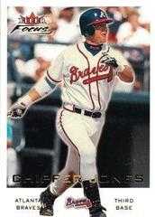 Chipper Jones #130 Baseball Cards 2001 Fleer Focus Prices