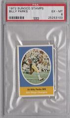 Billy Parks Football Cards 1972 Sunoco Stamps Prices