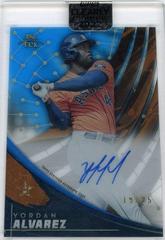 Yordan Alvarez [Blue] #TEK-YA Baseball Cards 2022 Topps Clearly Authentic Tek Autographs Prices