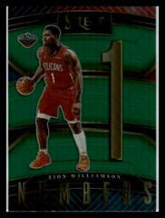 Zion Williamson [Green] #2 Basketball Cards 2022 Panini Select Numbers Prices