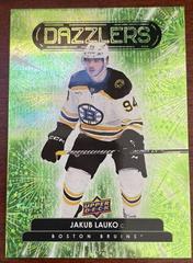 Jakub Lauko [Green] Hockey Cards 2022 Upper Deck Dazzlers Prices