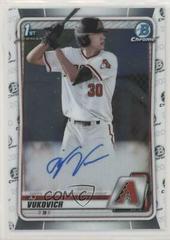 AJ Vukovich Baseball Cards 2020 Bowman Draft Picks Chrome Autographs Prices