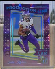Justin Jefferson [Cubic] Football Cards 2022 Panini Donruss Production Line Prices