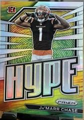 Ja'Marr Chase [Silver] #H-6 Football Cards 2022 Panini Prizm Hype Prices